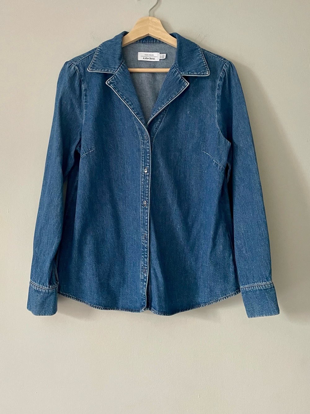& Other Stories Blue Cotton Denim Button-Down Shirt